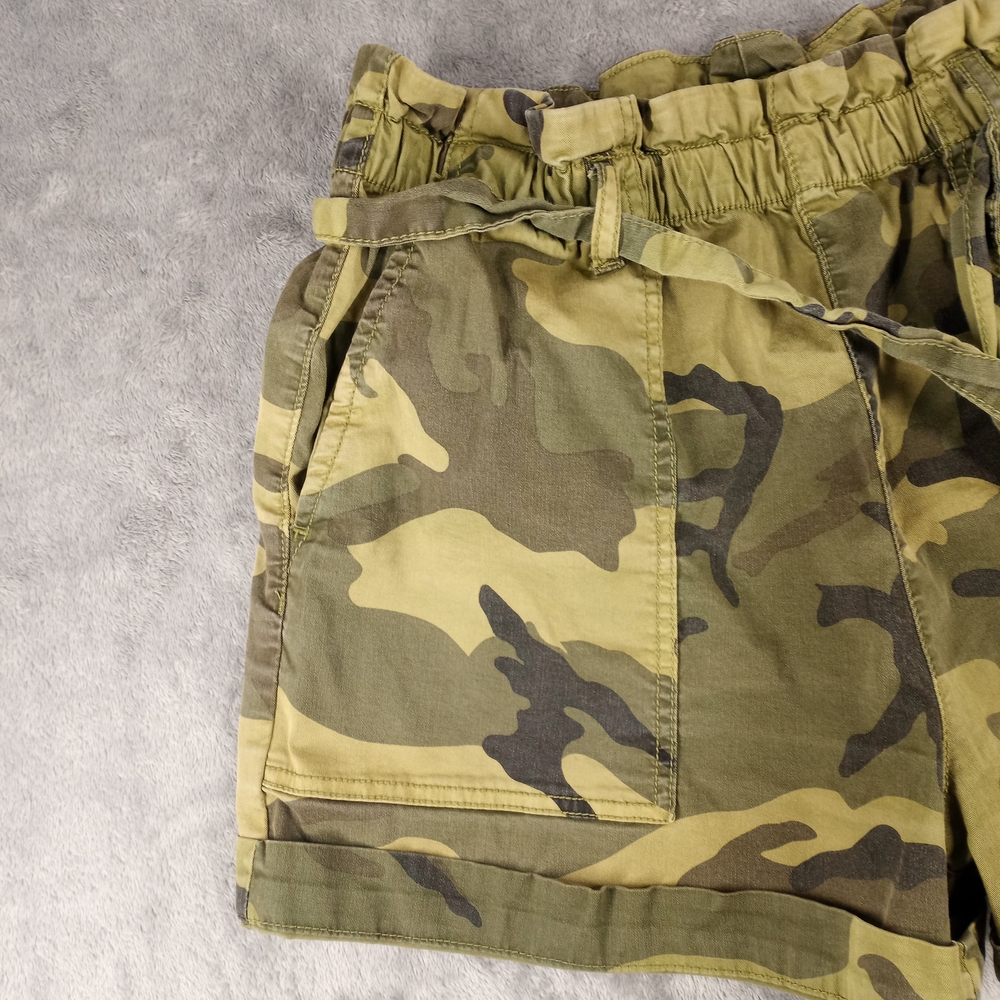 Sanctuary Standard Surplus Camo Utility Shorts Size 29 Green Military - Picture 3 of 16